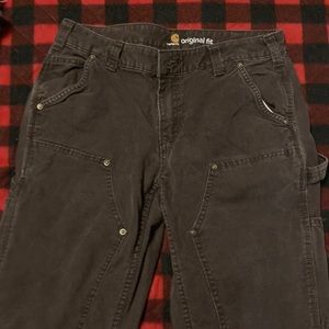 Maroon Carhartt Work Pants